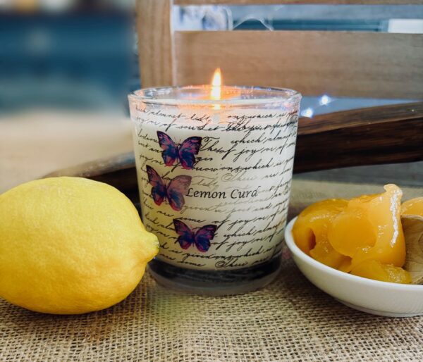 lemon curd scented candle