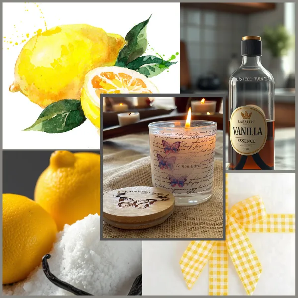 lemon curd scented candle