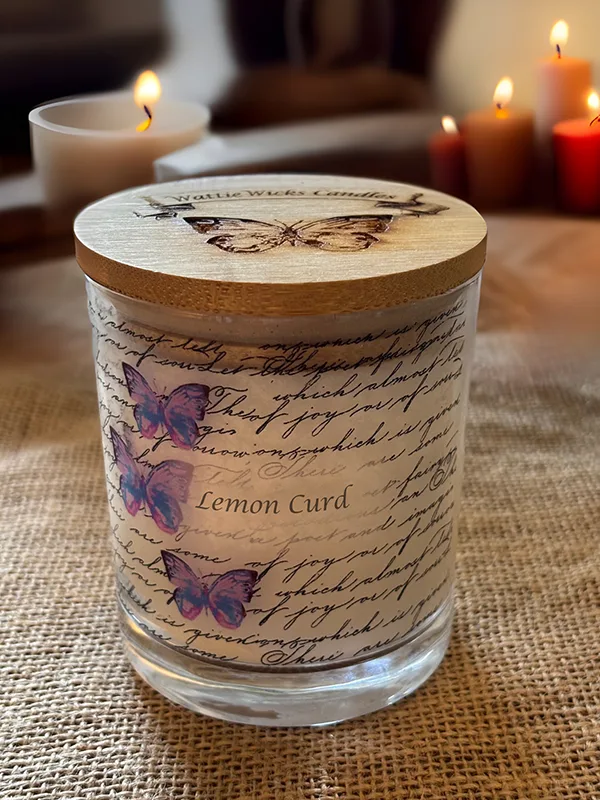 lemon curd scented candle