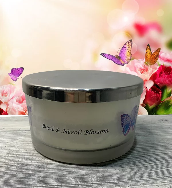 basil & neroli blossom 3 wick candle