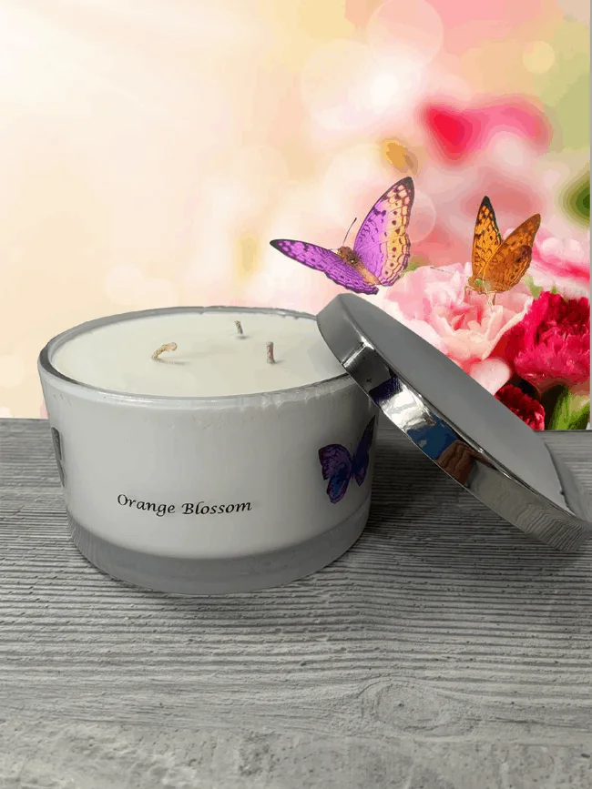 orange blossom 3 wick candle