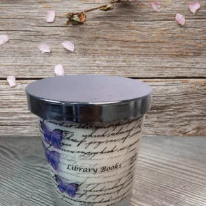 library books scented candle