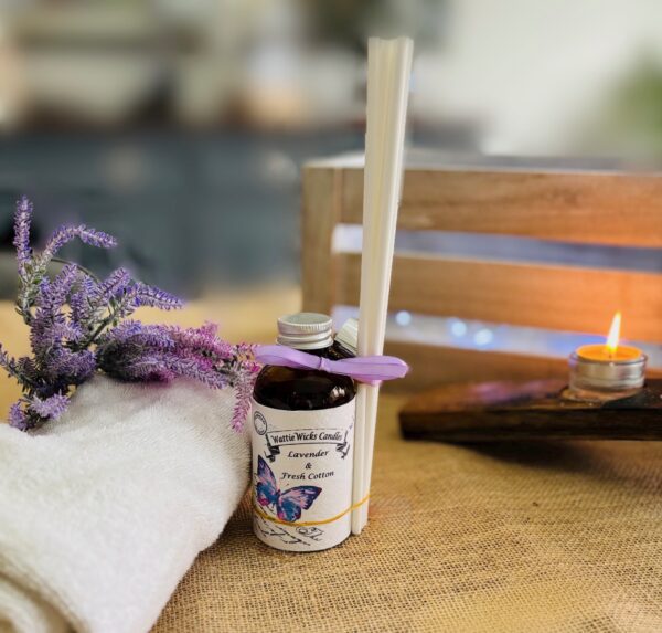 lavender & fresh cotton reed diffuser