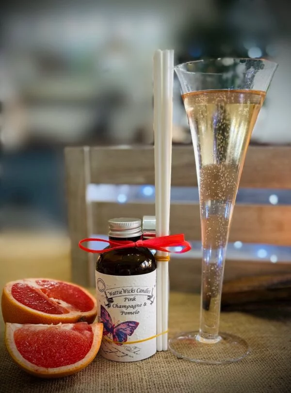 pink champagne & pomelo reed diffuser