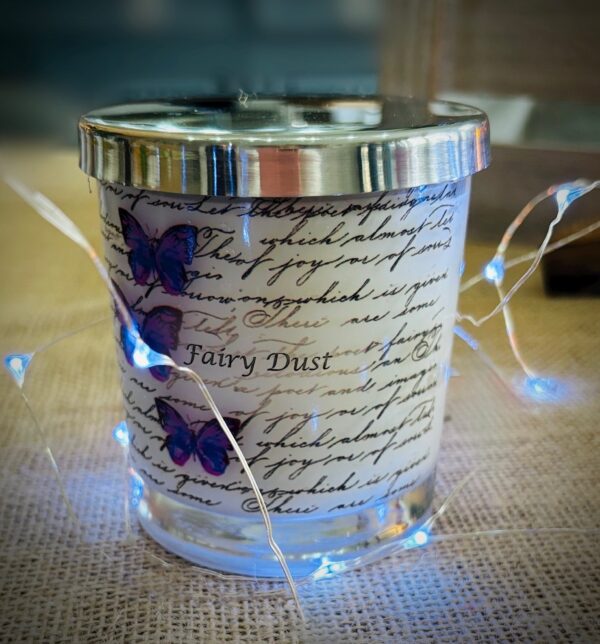 fairy dust scented candle
